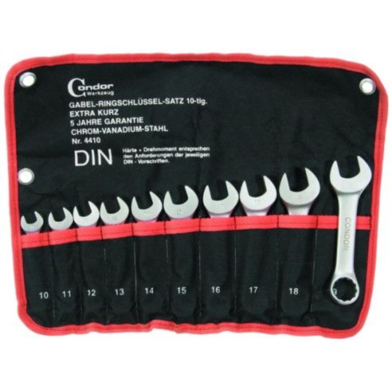 Sada kombinovaných očko-plochých kľúčov 10 - 19mm