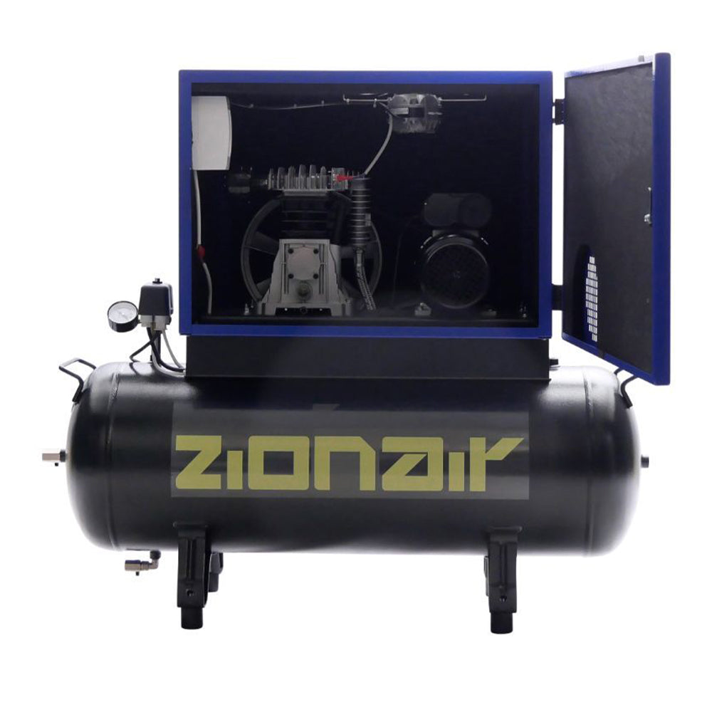 Tichý kompresor 1.5 kw 10 bar 100 l 230 v zionair