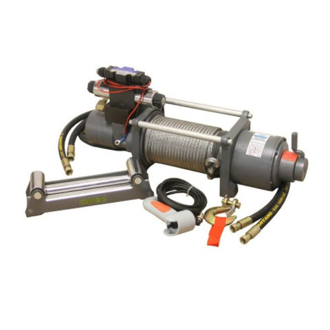 Hydraulický naviják s diaľkovým ovládaním 12V / 24V 8000lbs 3600kg