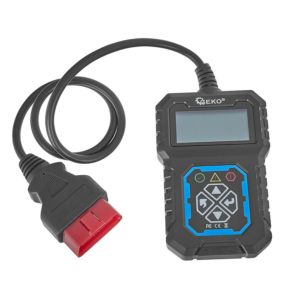 Diagnostický tester OBD II s LCD displejom - čítanie a mazanie chýb check engine