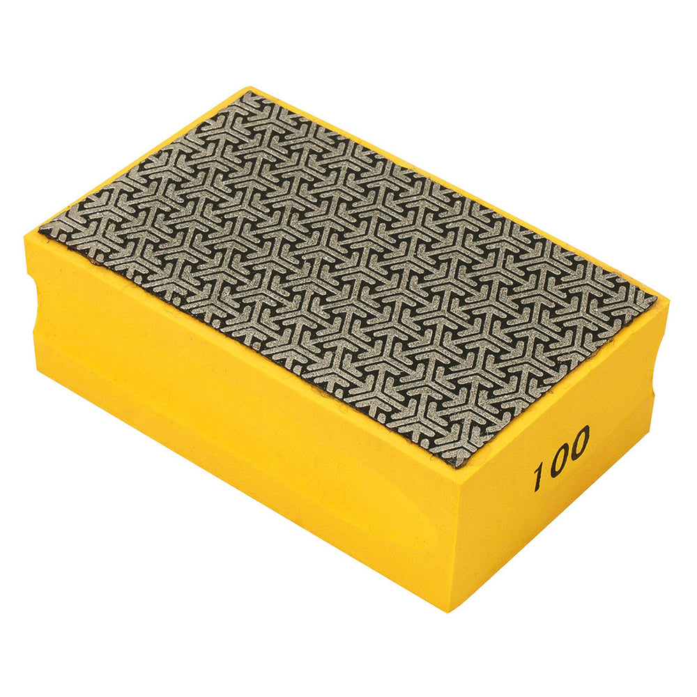 Diamantová brúsna hubka na ručné brúsenie, zrnitosť 100, 93 x 59 x 32mm - na dlažbu, žulu, mramor a prírodný kameň