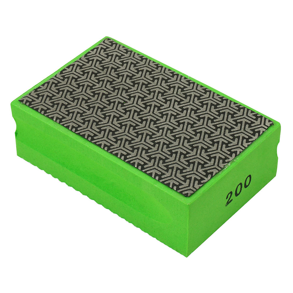 Diamantová brúsna hubka na ručné brúsenie, zrnitosť 200, 93 x 59 x 32mm - na dlažbu, žulu, mramor a prírodný kameň