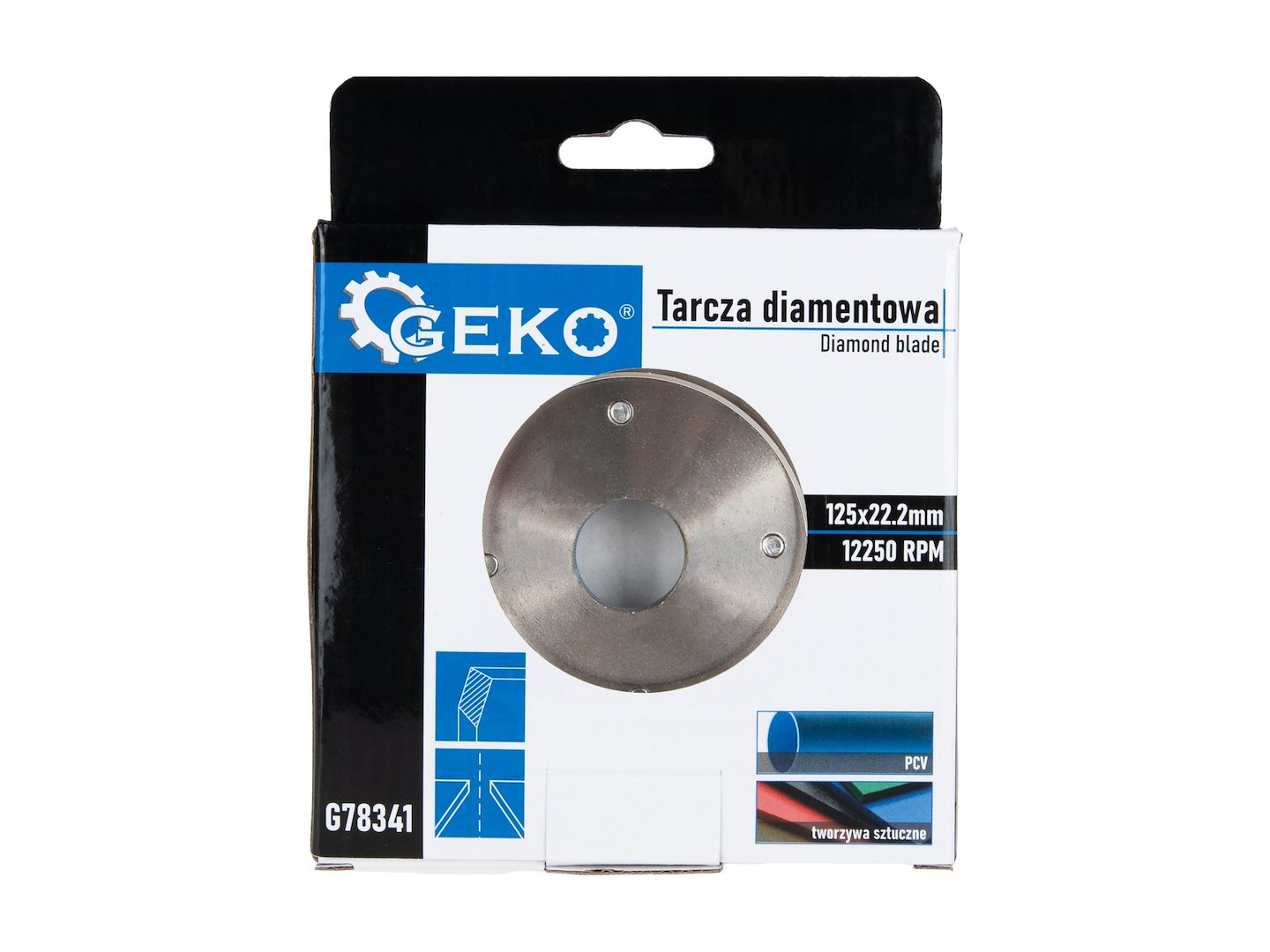 Diamantový kotúč 125mm na rezanie PVC rúr
