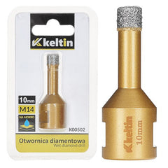 Diamantový vykružovací korunkový vrták 10mm M14, Keltin