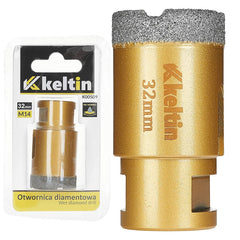 Diamantový vykružovací korunkový vrták 32mm M14, Keltin