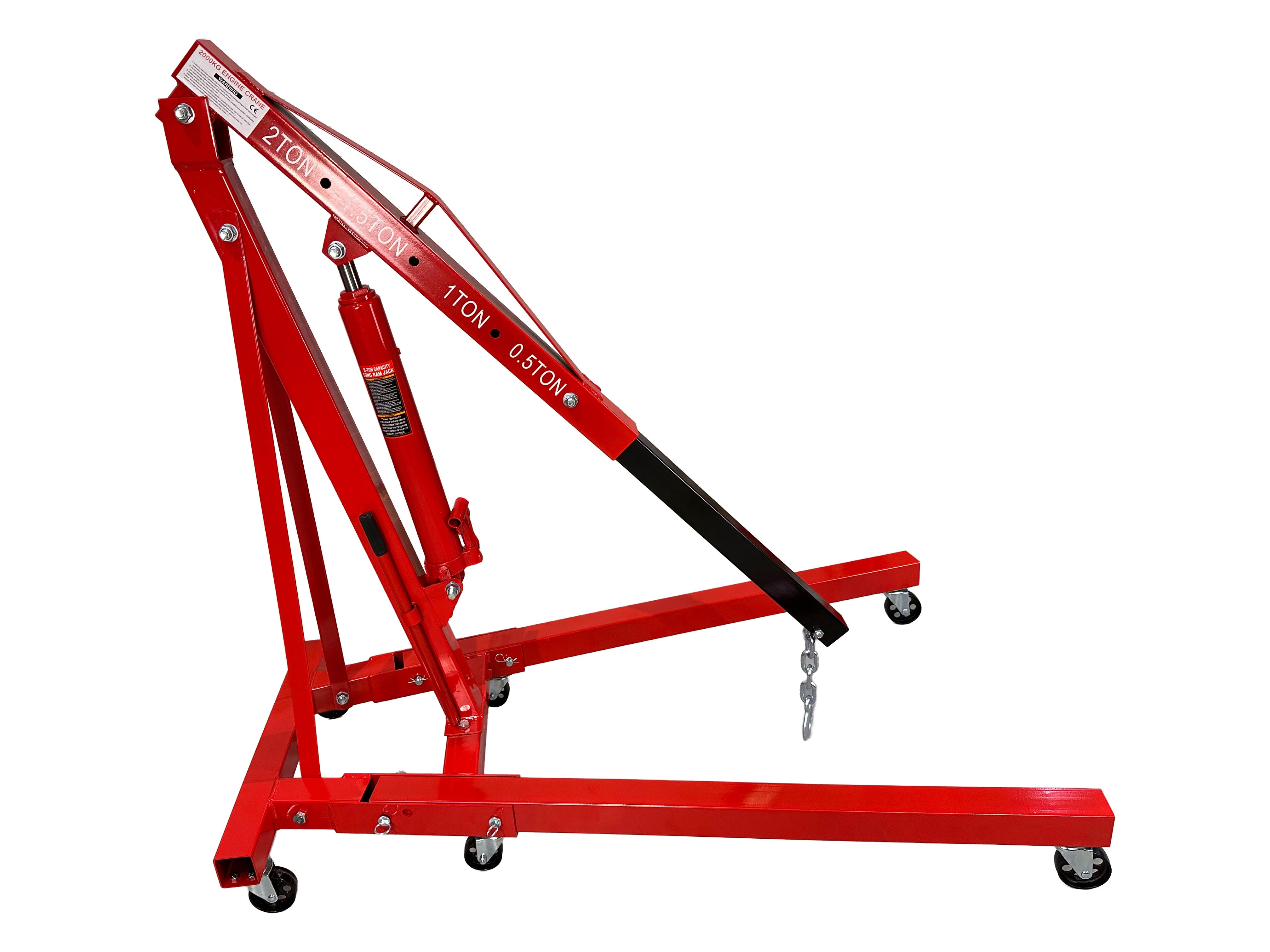 Dielenský hydraulický žeriav - žirafa 2t, skladací, Gebo Tools