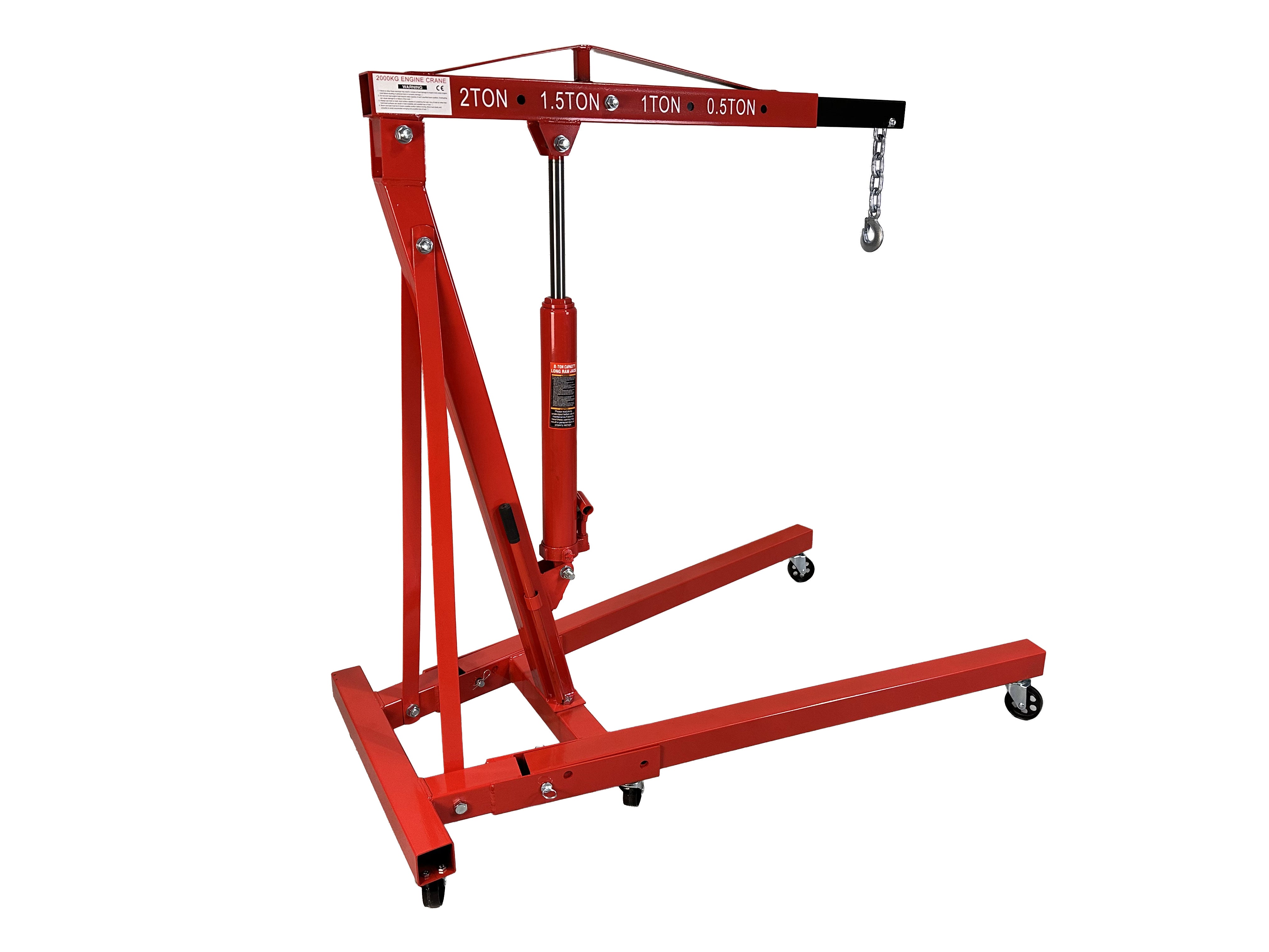 Dielenský hydraulický žeriav - žirafa 2t, skladací, Gebo Tools