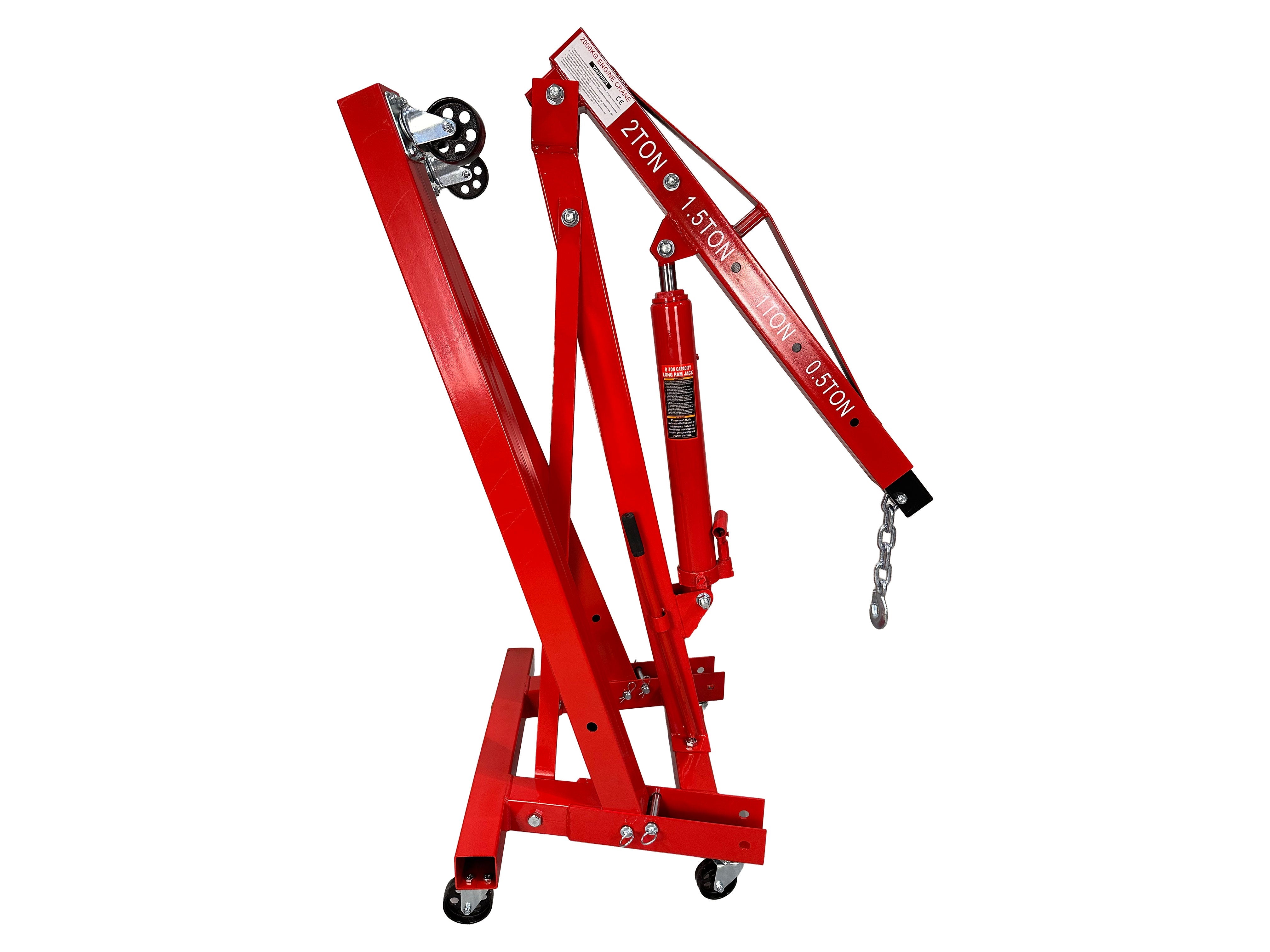 Dielenský hydraulický žeriav - žirafa 2t, skladací, Gebo Tools