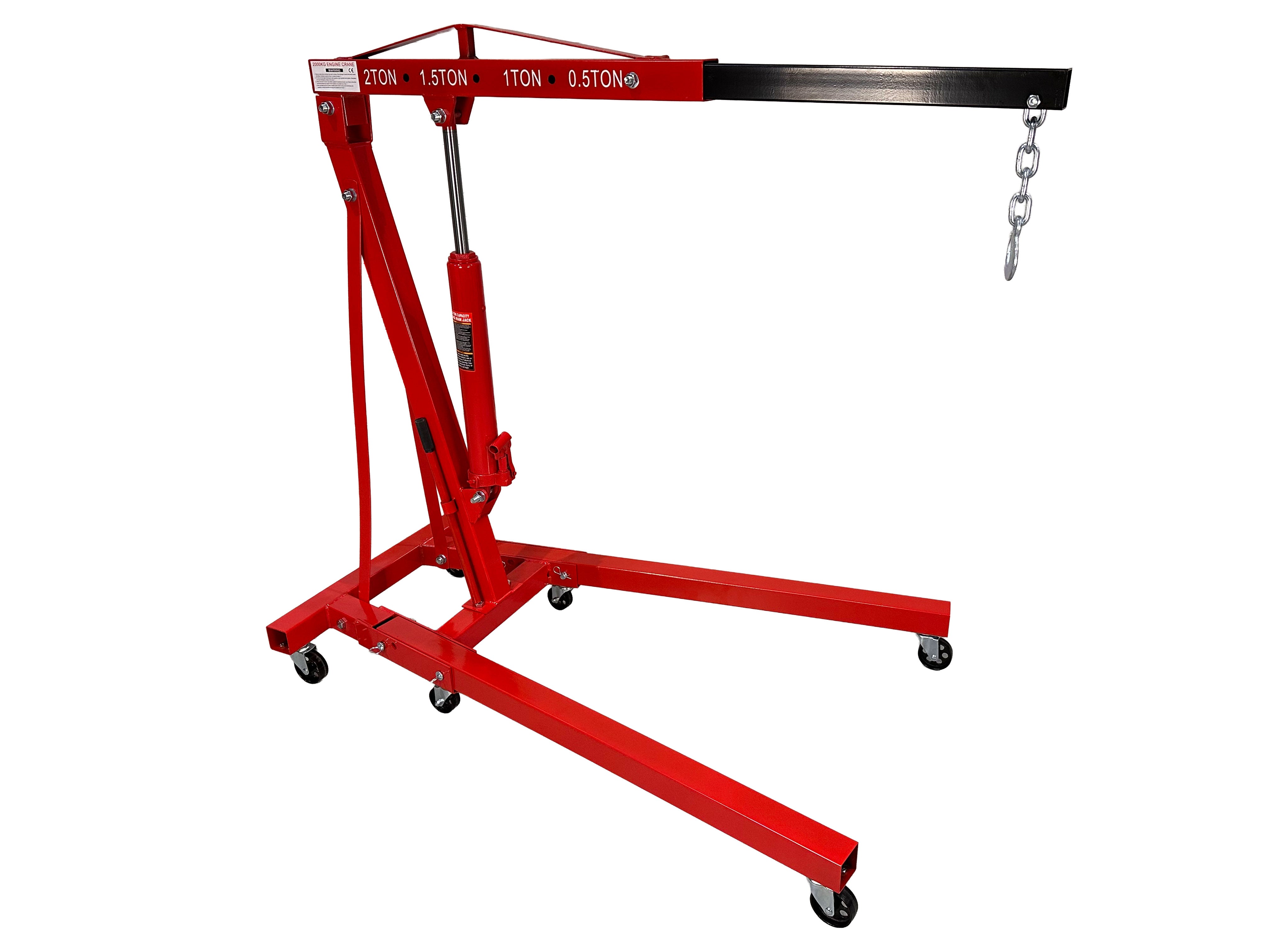 Dielenský hydraulický žeriav - žirafa 2t, skladací, Gebo Tools