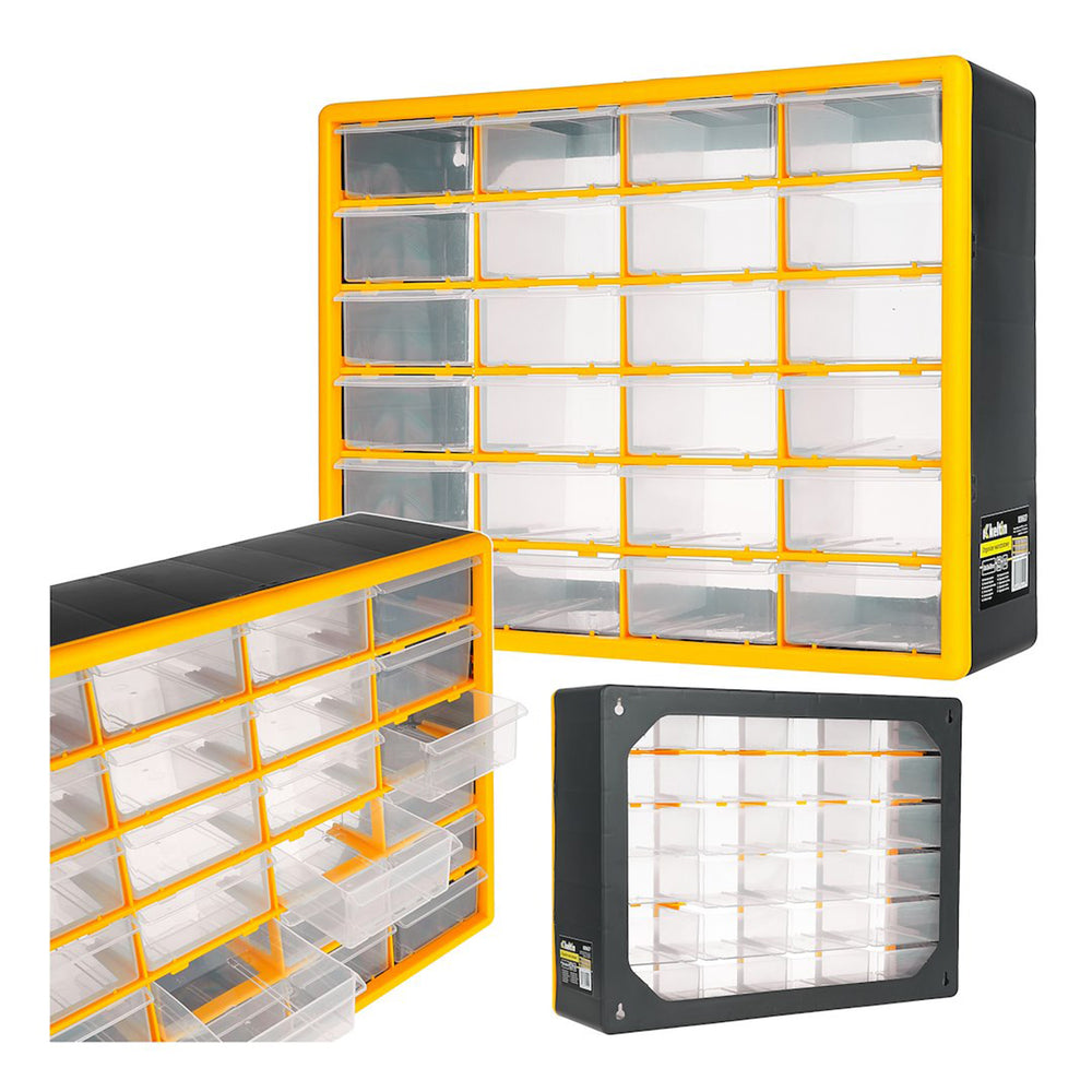 Dielenský organizér so zásuvkami 50 × 16 × 39cm, 24 zásuviek, Keltin
