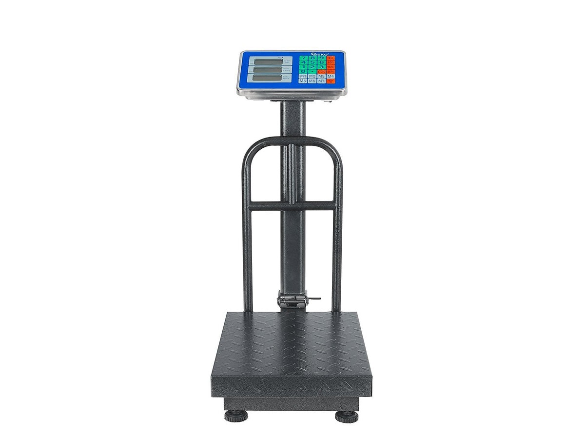 Digitálna plošinová váha s LCD displejom, obchodná, 150kg, Geko