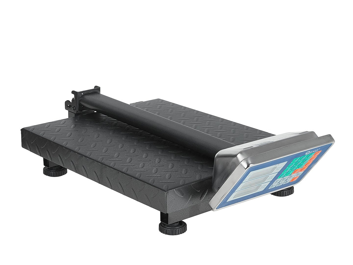 Digitálna plošinová váha s LCD displejom, obchodná, 300kg, Geko