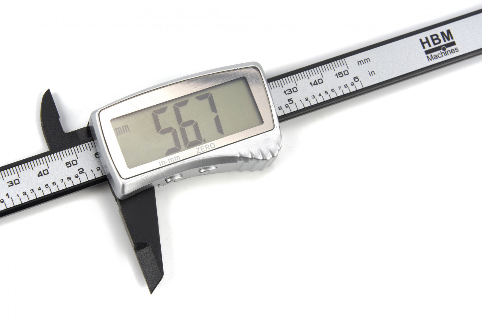 Digitálne posuvné meradlo - šublera, z uhlíkových vlákien 150mm HBM