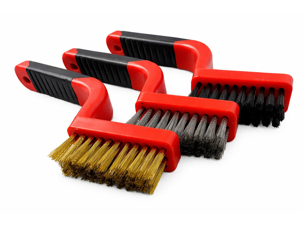 Drôtené kefy na čistenie a odstraňovanie hrdze, sada 3ks, dĺžka 170mm, Gebo Tools