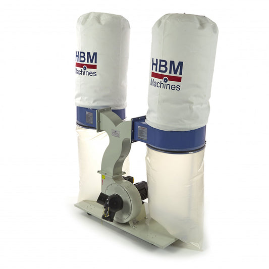 Dvojitý odsávač prachu a pilín s filtráciou HBM 300 230V