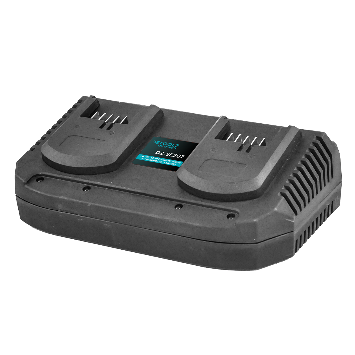 Nabíjačka pre 2 akumulátory li-ion 18v 3.5a detoolz