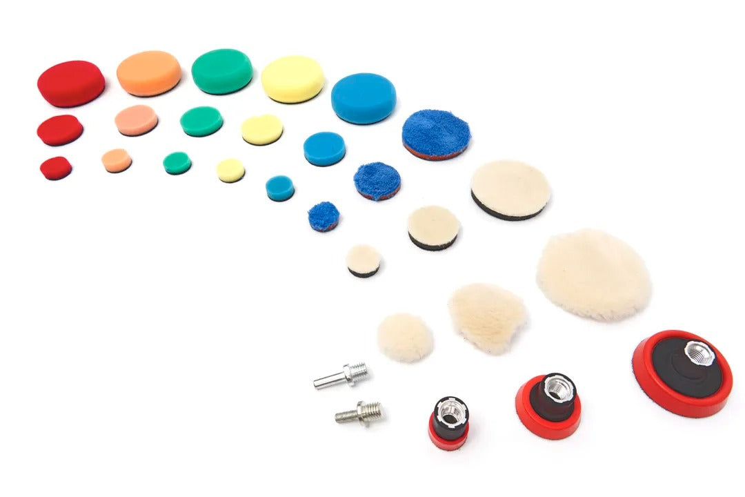 Sada náhradných špongií na leštenie a politúru, M14 × 6 mm – 29 kusov – HBM Holandsko