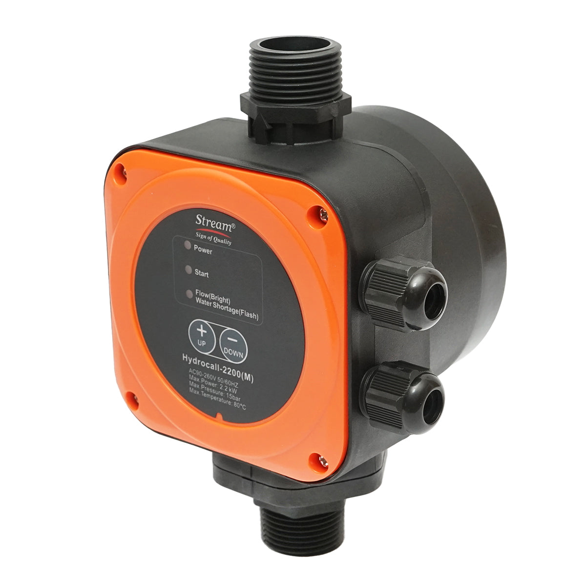 Elektronický tlakový spínač pre čerpadlá, 2,2kW, 220V, 15bar HYDROCALL-2200M