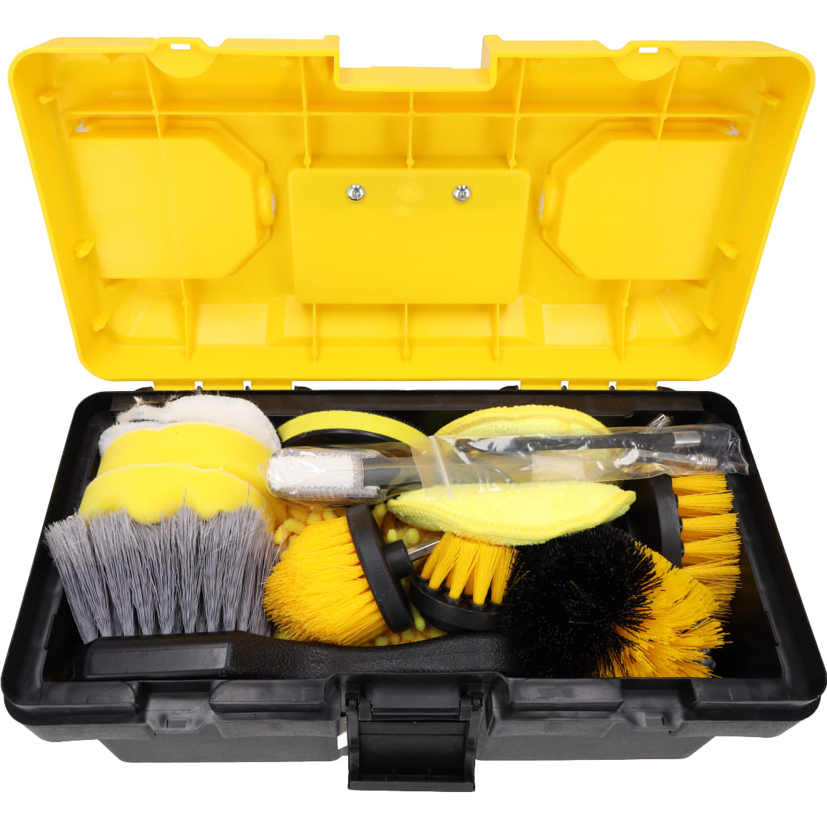 Profesionálna sada na čistenie auta - auto detailing, 27ks - kefy, štetce, hubky, utierky, Resser