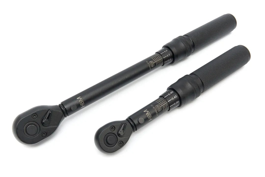 Sada presných momentových kľúčov 1/4'' a 3/8'' 1-5 nm, 10-60 nm 55 kusov hbm