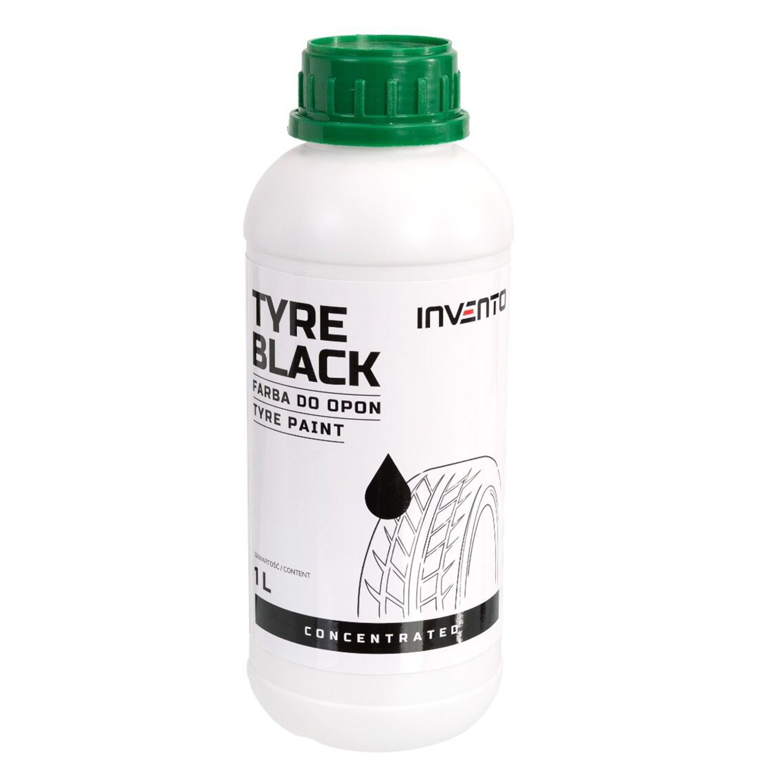 Farba na pneumatiky Black Tyre 1l Invento