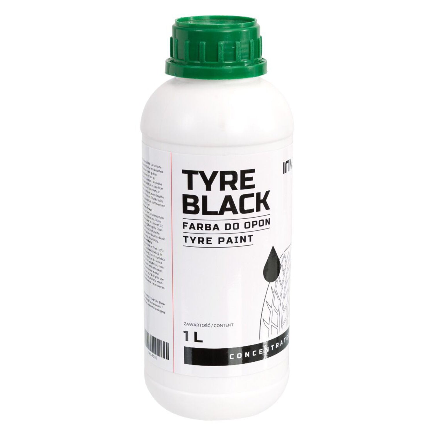 Farba na pneumatiky Black Tyre 1l Invento