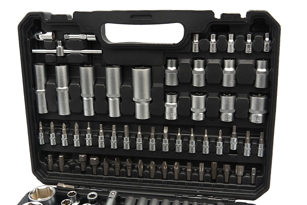 Súprava náradia - Gola sada 1/4'' 1/2'' 108ks HBM Machines