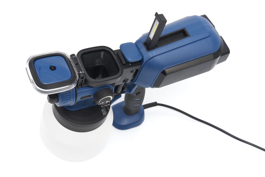 Elektrická striekacia pištoľ 550W 1500ml s LED osvetlením