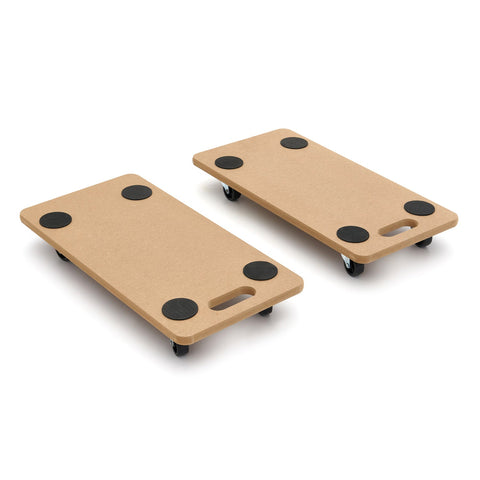 Sada 2 univerzálnych plošinových vozíkov na prepravu 2 x 200 kg 580 x 300 mm hbm