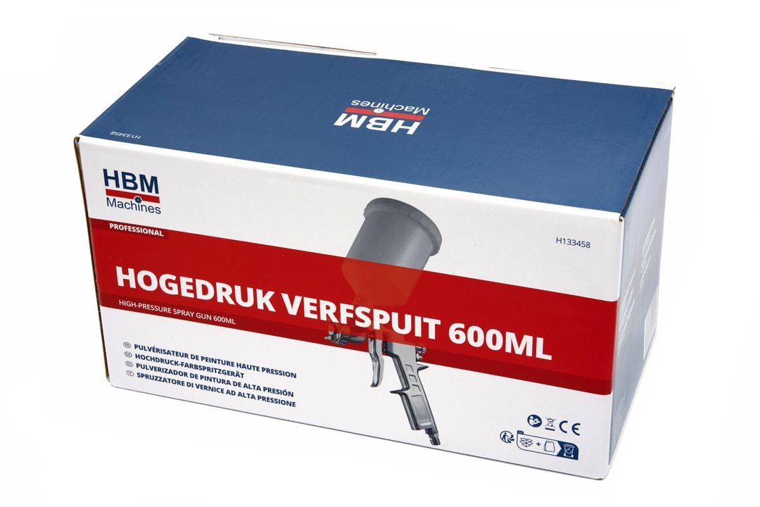 Vysokotlaková striekacia pištoľ 600 ml hbm