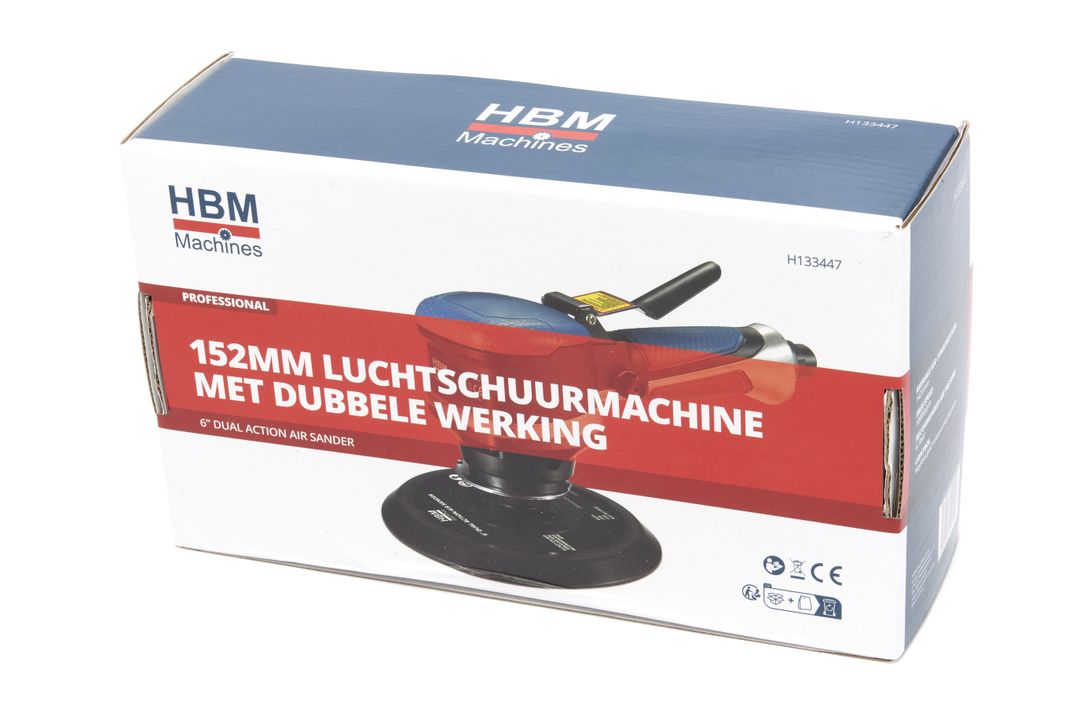 Pneumatická brúska s nastaviteľnými otáčkami 150mm HBM