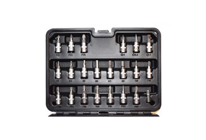 Súprava nástrčiek s račňou 1/4, 53 kusov