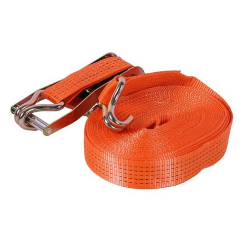 Upevňovací popruh s račňou a hákom, 5 ton, 15m