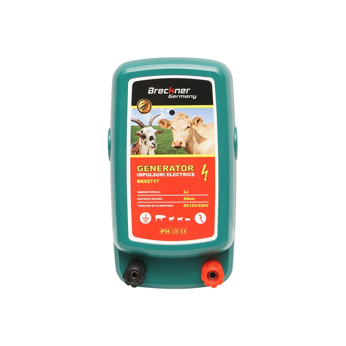 Generátor impulzov - zdroj pre elektrický ohradník 2J, 12V/220V, 20km, IP54 Breckner Germany