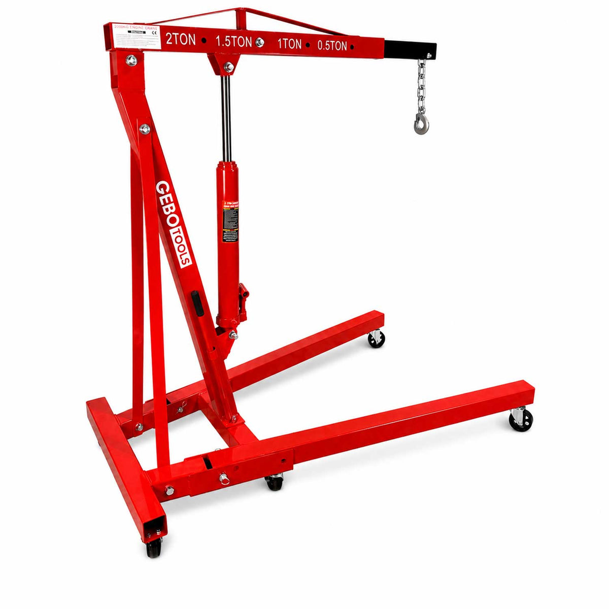 Dielenský hydraulický žeriav - žirafa 2t, skladací, Gebo Tools