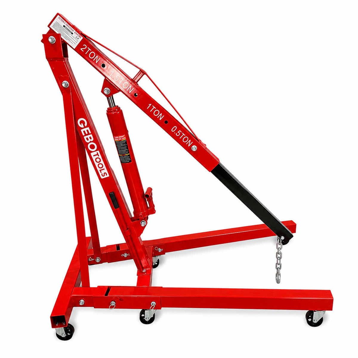 Dielenský hydraulický žeriav - žirafa 2t, skladací, Gebo Tools