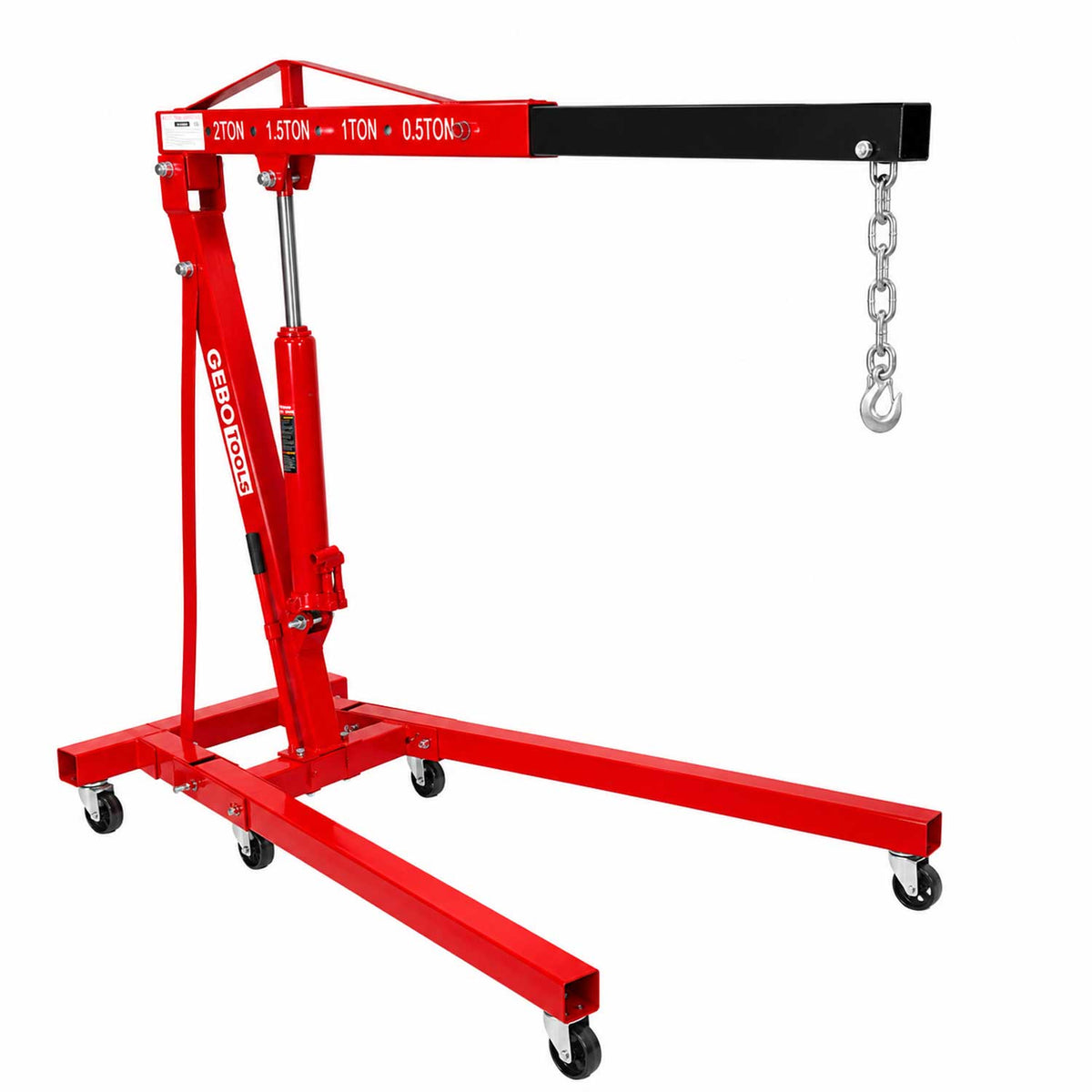 Dielenský hydraulický žeriav - žirafa 2t, skladací, Gebo Tools