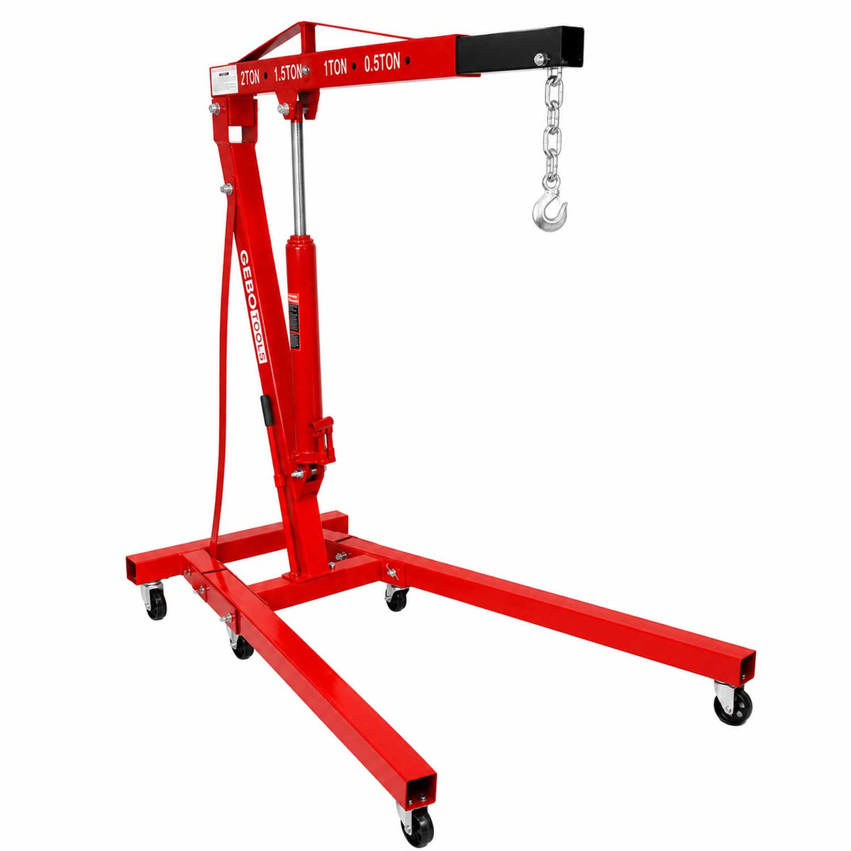 Dielenský hydraulický žeriav - žirafa 2t, skladací, Gebo Tools