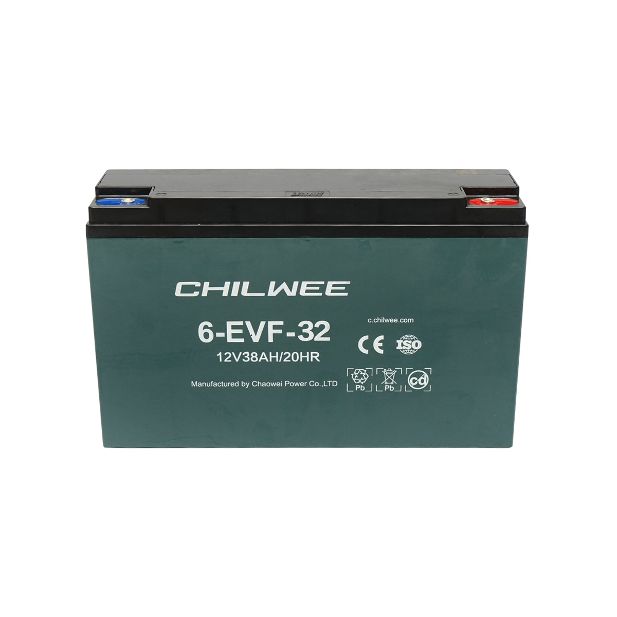 Gélový VRLA akumulátor pre elektrobicykel 6-EVF-32, 12 V, 38 Ah (20HR), CHILWEE