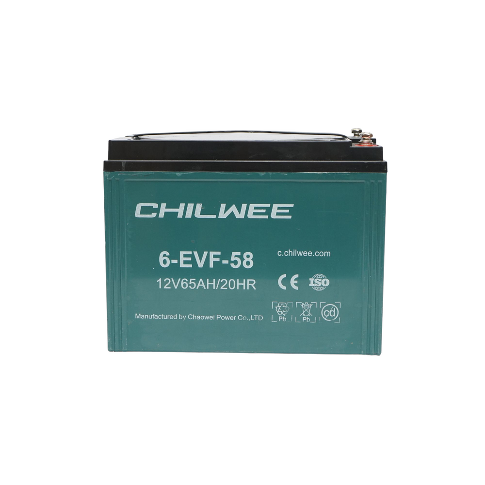 Gélový VRLA akumulátor s grafénom pre elektrický bicykel 6-EVF-58, 12V, 65AH-20HR CHILWEE
