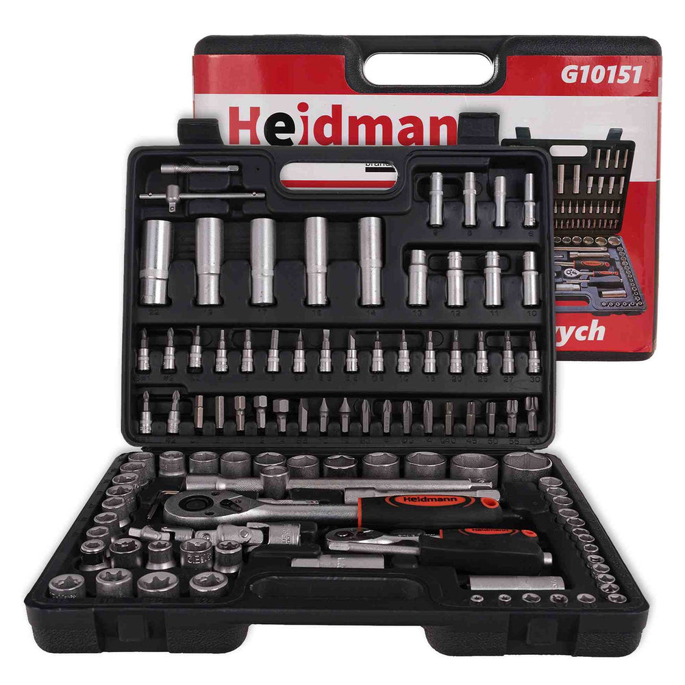 Gola sada náradia 108ks 1/4'' 1/2'' Cr-V Heidmann