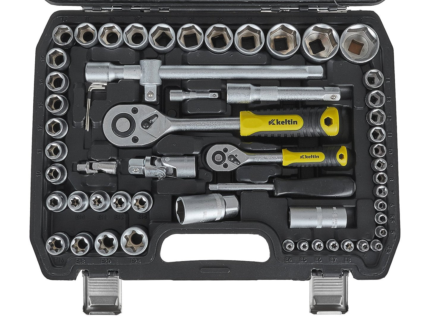 Gola sada náradia 108ks 1/4", 1/2" Geko
