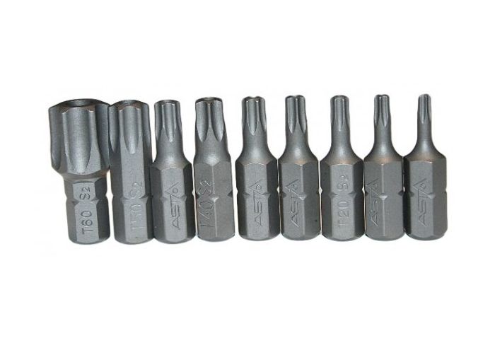 Súprava nástrčných kľúčov a bitov torx profil e, 1/2, 23 kusov