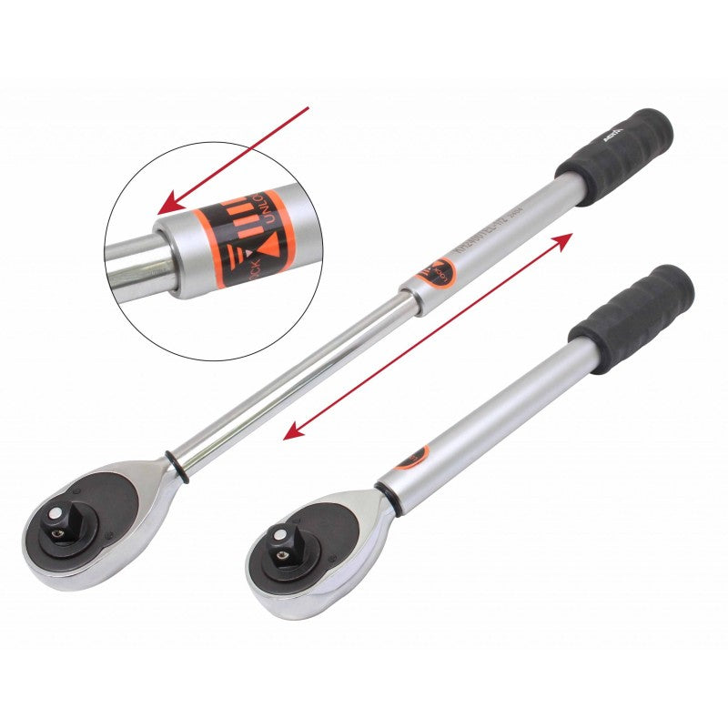 Račňa 1/2'', s 48 zubami a teleskopickou rukoväťou 330 - 490mm