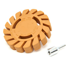 Gumový kotúč na odstránenie lepidla, fólie a nečistôt, 100mm, s vŕtacím adaptérom HBM Machines