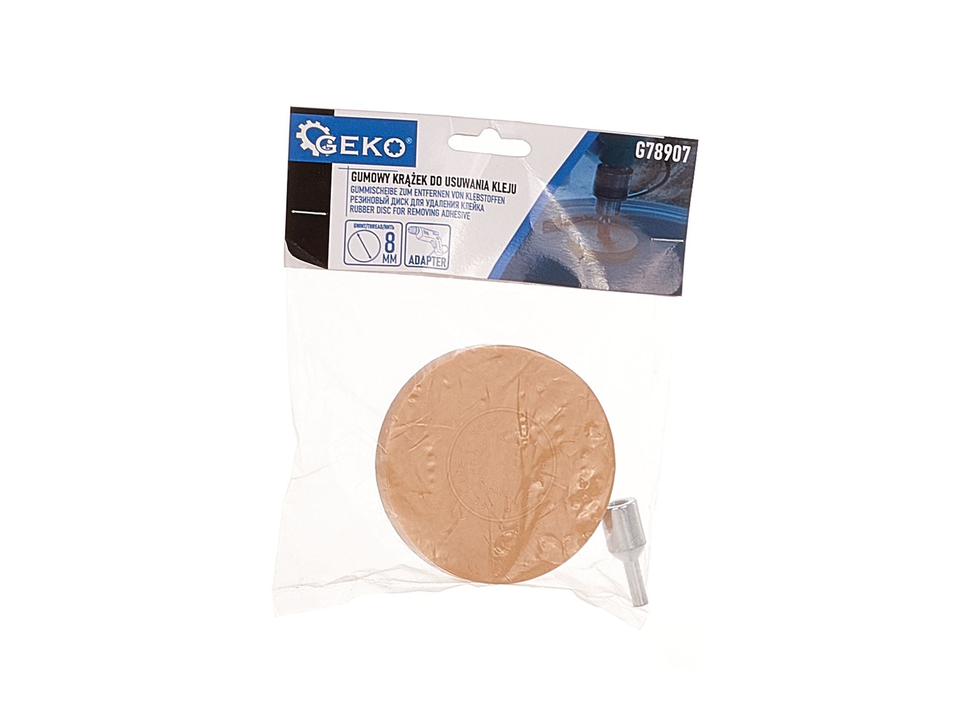 Gumový kotúč na odstránenie lepidla 90mm Geko
