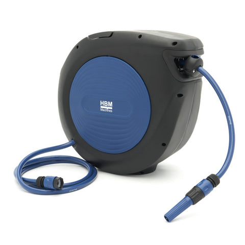 Automatický samonavíjací bubon s hadicou na vodu, aretáciou a nástenným držiakom HBM