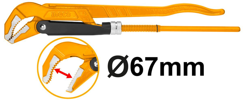 Hasák - kliešte na rúry 2" 45° Ingco