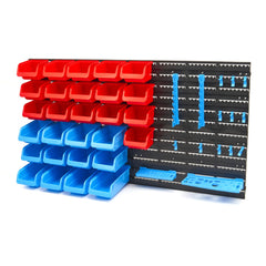 Panel na náradie - nástenný organizér 43 dielov HBM