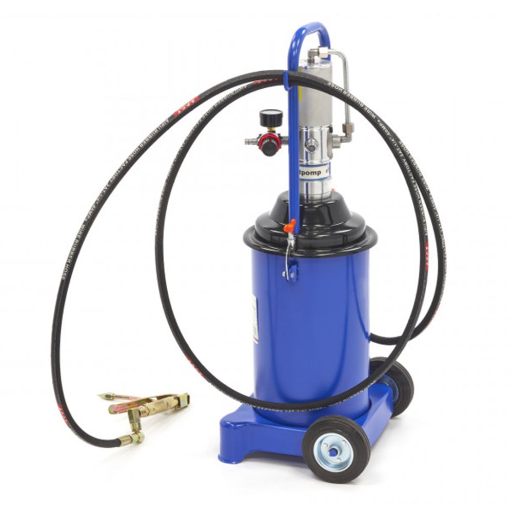 Prenosný pneumatický mazací lis - maznica 12l, 300 - 400bar HBM Machines Holandsko